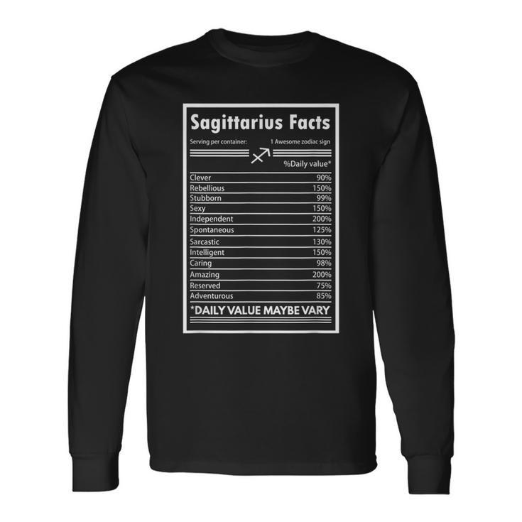 Astrology Graphic Awesome Zodiac Sign Sagittarius Long Sleeve T-Shirt