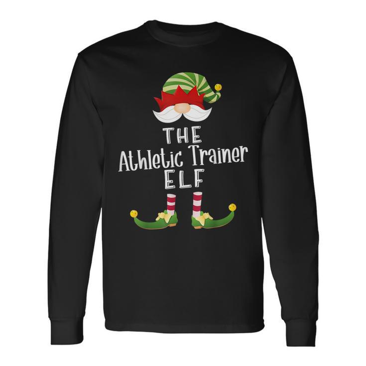 Athletic Trainer Elf Group Christmas Pajama Party Long Sleeve T-Shirt
