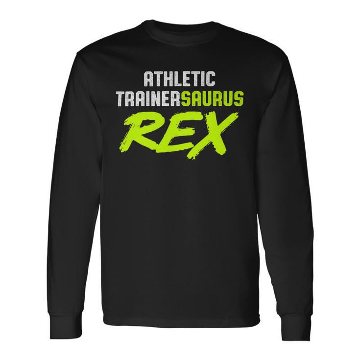 Athletic Trainer Gym Coach Rex Wellness Coaching Long Sleeve T-Shirt