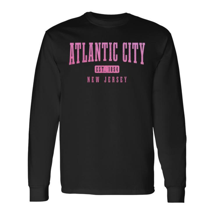 Atlantic City New Jersey Est 1854 Pride Vintage Long Sleeve T-Shirt T-Shirt Gifts ideas