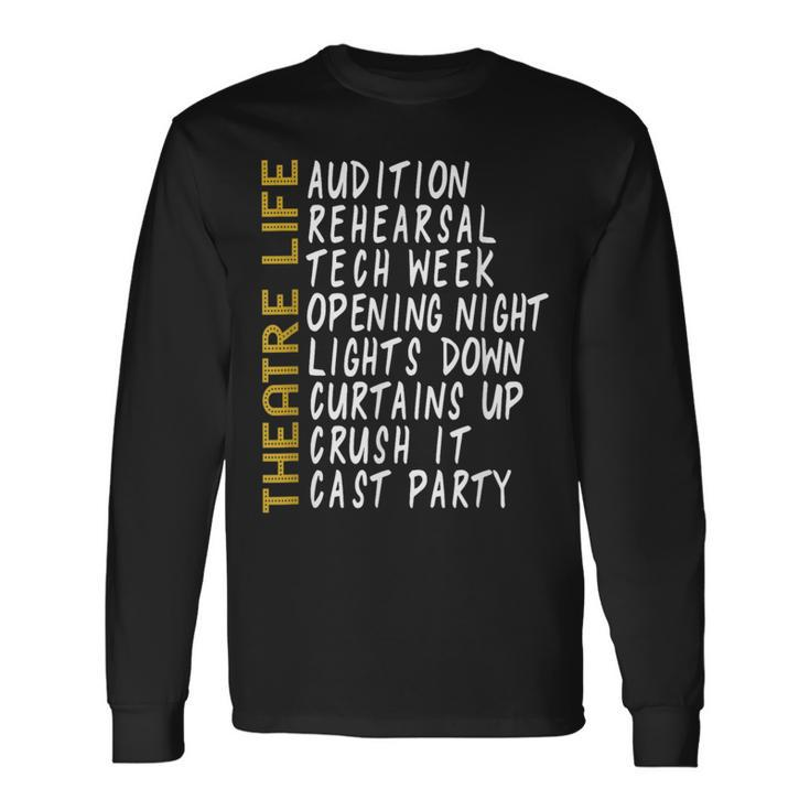 Theatre Acting Thespian Play Director Long Sleeve T-Shirt