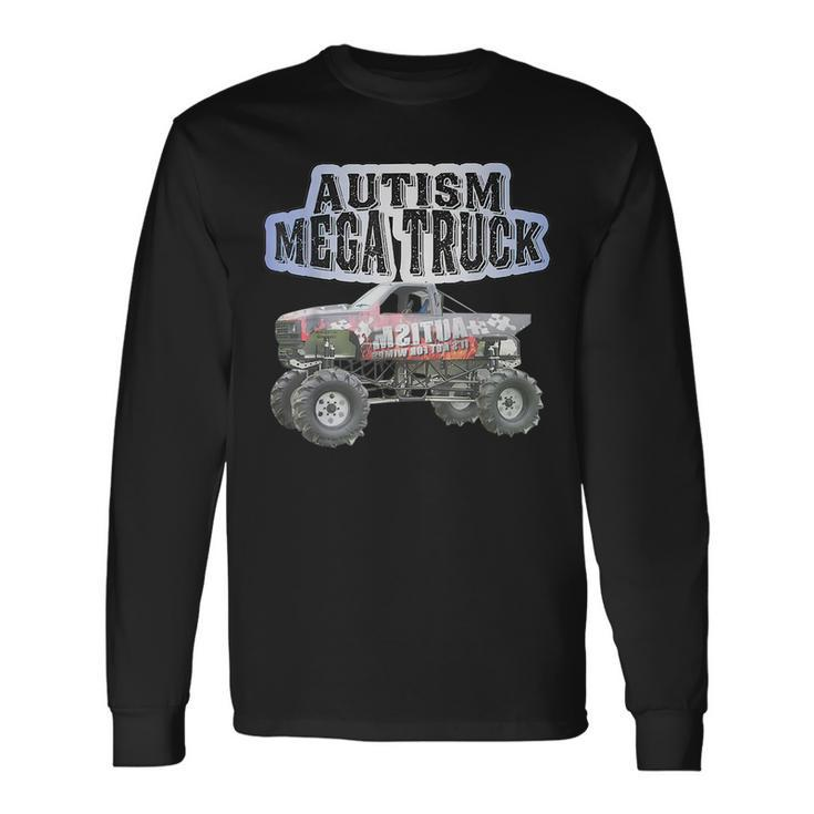 Autism Mega Truck Truck Lover Autism Awareness Long Sleeve T-Shirt