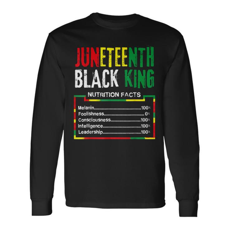 Awesome Junenth Black King Melanin Fathers Day Boys Long Sleeve T-Shirt T-Shirt