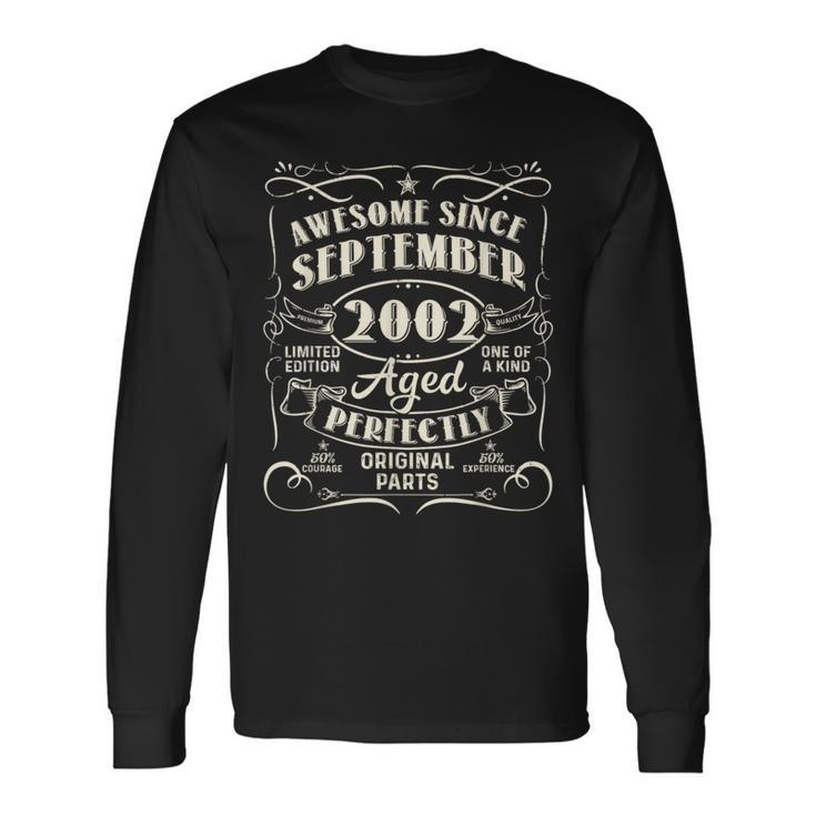 Awesome Since September 2002 21 Years Old 21St Birthday Long Sleeve T-Shirt