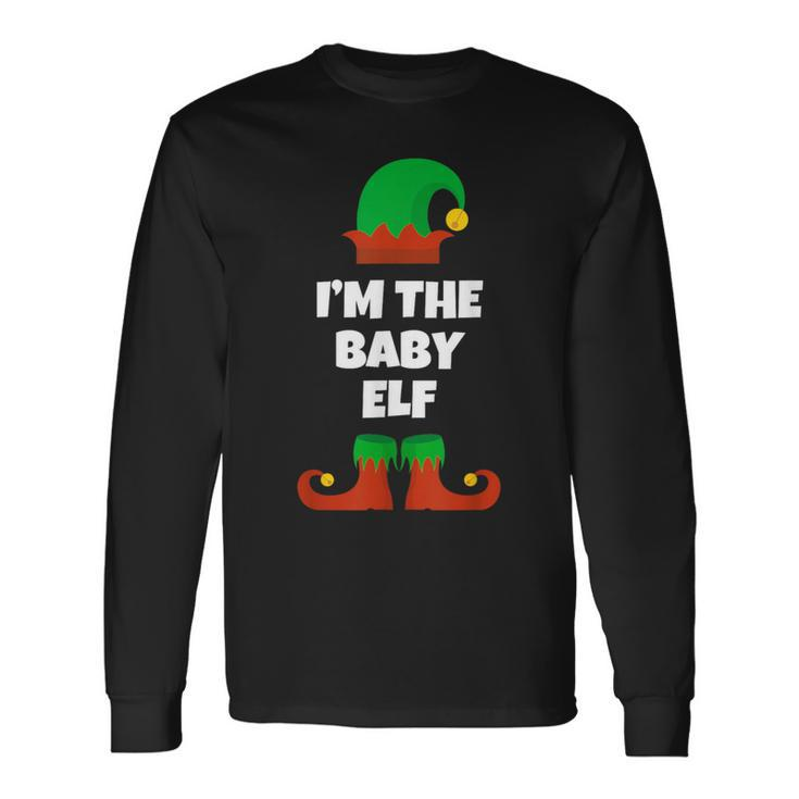 Baby Elf Christmas Matching Family Pajama Pj Xmas Long Sleeve T-Shirt