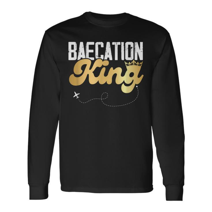 Baecation Couple Matching Vacation Bae Cation Baecation King Long Sleeve