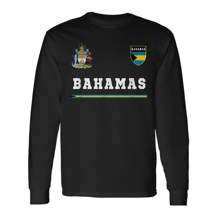 Bahamas SportSoccer Jersey Flag Football Long Sleeve T-Shirt T-Shirt