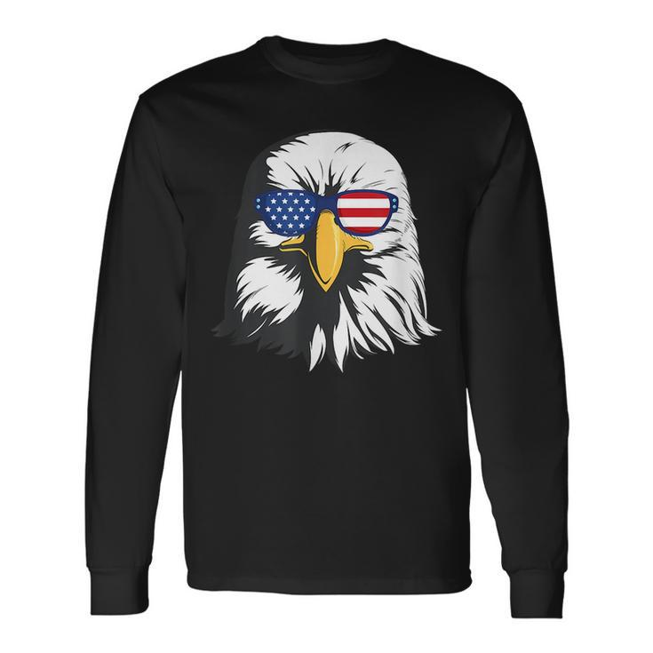 Bald Eagle Sunglasses Patriotic America Usa 4Th Of July Long Sleeve T-Shirt T-Shirt