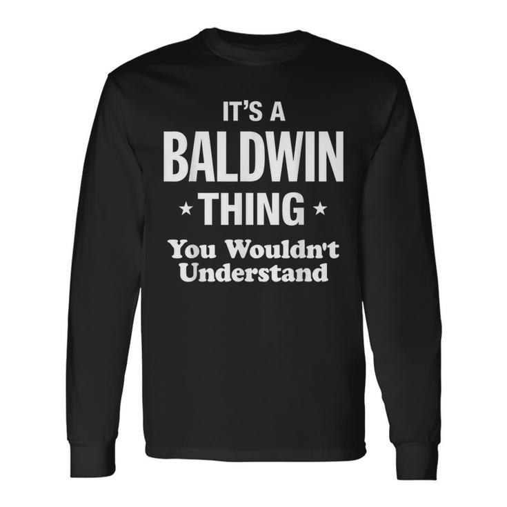 Baldwin Thing Name Long Sleeve T-Shirt