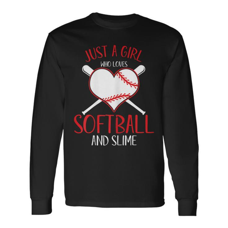 Baseball Softball Player Laughter Play Smile Long Sleeve T-Shirt
