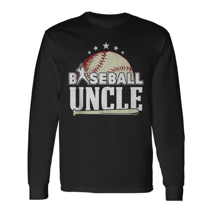 Baseball Uncle Fathers Day Long Sleeve T-Shirt T-Shirt