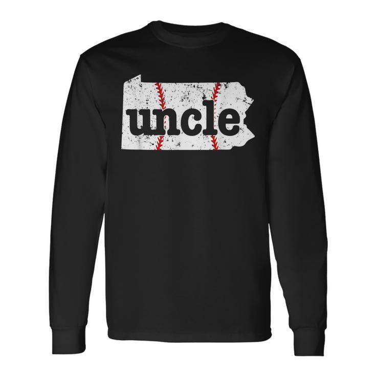 Baseball Uncle Pennsylvania Softball Uncle Long Sleeve T-Shirt T-Shirt