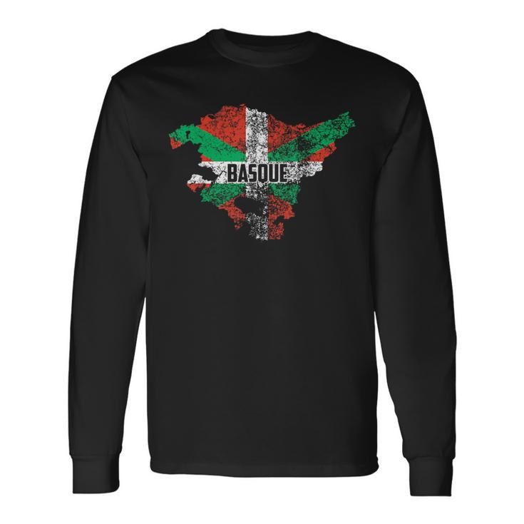 Basque Country Flag Euskadi Historical Roots Long Sleeve T-Shirt