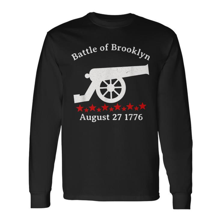 Battle Brooklyn Heights Cannon Revolutionary War Reenactor Long Sleeve T-Shirt T-Shirt