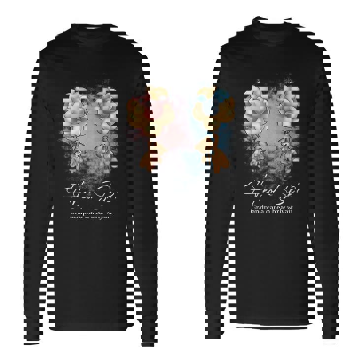 Bears Balloons Grandpa Can Bearly Wait Gender Reveal Long Sleeve T-Shirt T-Shirt