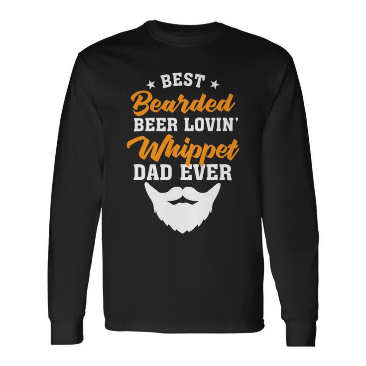 Beer Best Bearded Beer Lovin Samoyed Dad Dog Lover Humor Long Sleeve T-Shirt