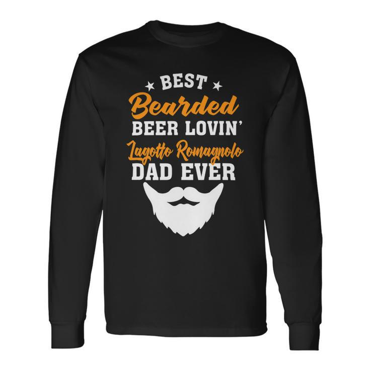 Beer Best Bearded Beer Lovin Shetland Sheepdog Dad Long Sleeve T-Shirt