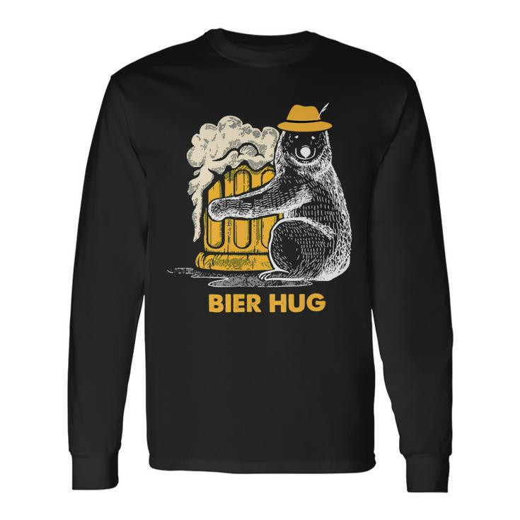 Beer Bier Hug Oktoberfest Drinking Beer Party Beer Lover44 Long Sleeve T-Shirt