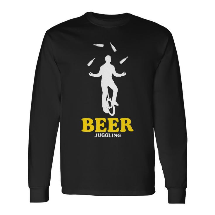 Beer Beer Juggling Beer Bottles Juggler Long Sleeve T-Shirt