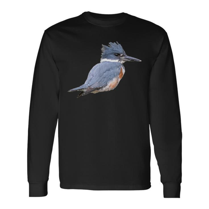 Belted Kingfisher Graphic Long Sleeve T-Shirt
