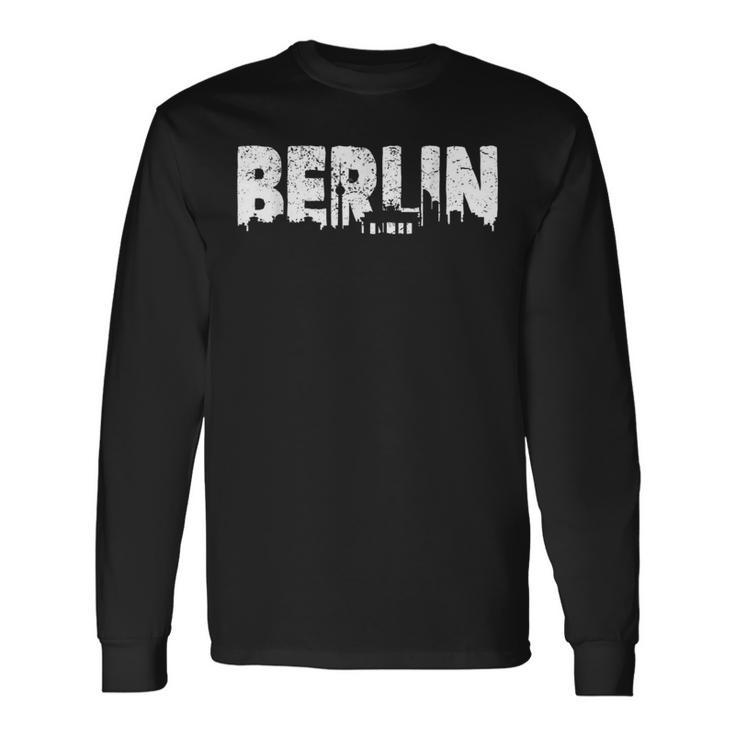 Berlin Souvenir Berlin City Germany Skyline Berlin Long Sleeve T-Shirt