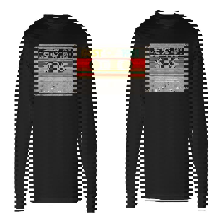 Best Of 1981 42Th Birthday Cassette Tape Vintage Long Sleeve T-Shirt Gifts ideas