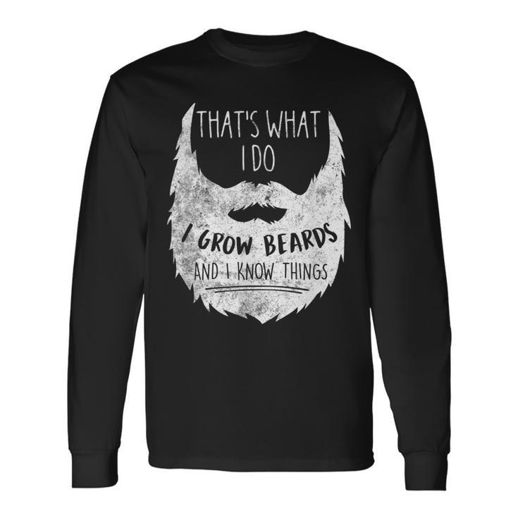Best Bearded Geeky Quote Long Sleeve T-Shirt