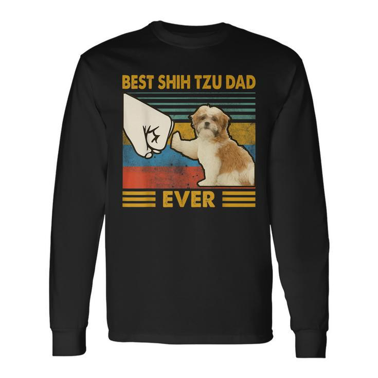 Best Shih Tzu Dad Ever I Love My Shih Tzu Long Sleeve T-Shirt T-Shirt