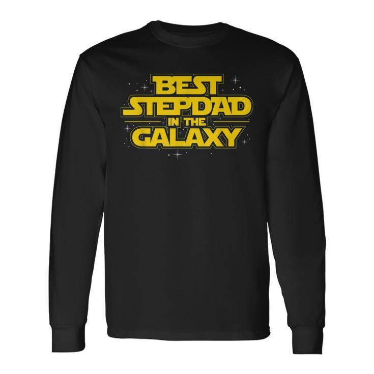 Best Stepdad In The Galaxy Stepfather Bonus Dad Fatherhood Long Sleeve T-Shirt T-Shirt