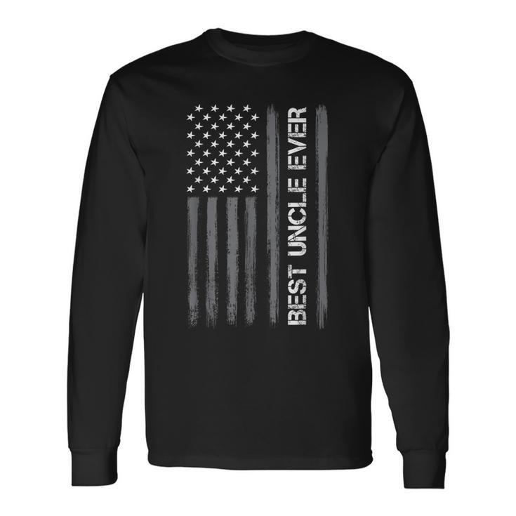 Best Uncle Ever American Flag Fathers Day For Long Sleeve T-Shirt T-Shirt