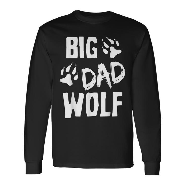 Big Dad Wolf Costume Halloween Daddy Dad Fathers Day Long Sleeve T-Shirt T-Shirt