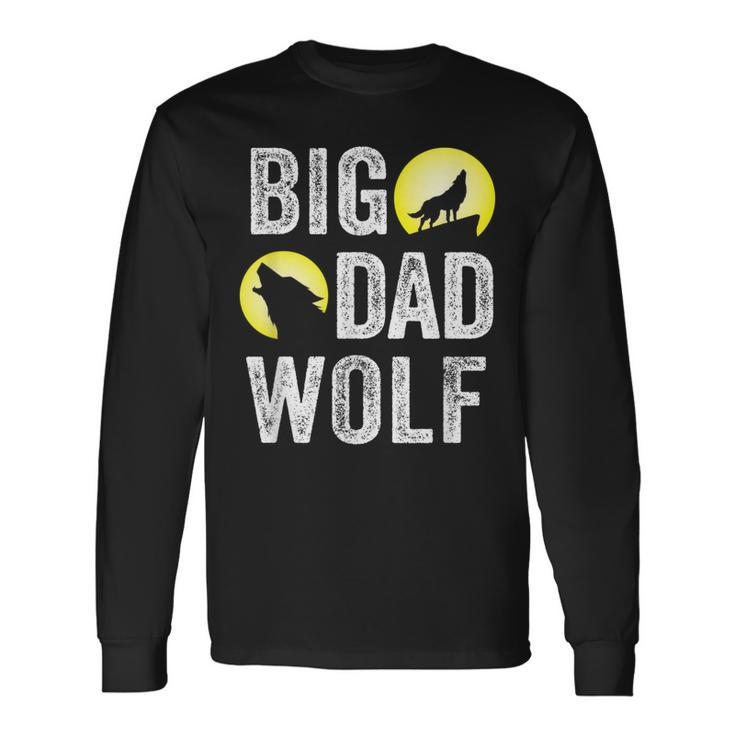 Big Dad Wolf For Dad Daddy Halloween Costume Long Sleeve T-Shirt T-Shirt