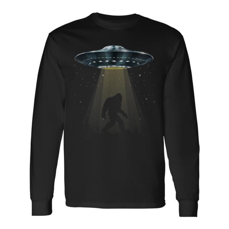 Bigfoot Abduction Alien Ufo Sasquatch Lovers Space UFO Long Sleeve T-Shirt T-Shirt