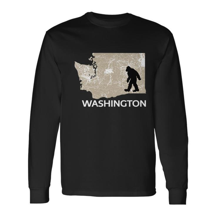 Bigfoot I Believe Loves Washington Wa Sasquatch Sasquatch Long Sleeve T-Shirt T-Shirt
