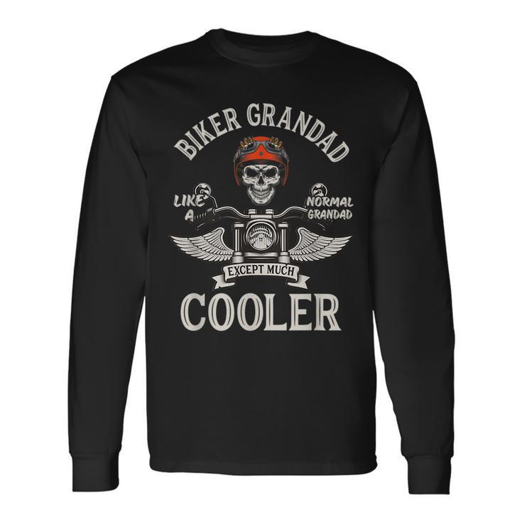 Biker Grandpa Motorbike Grandad Biker Grandad Long Sleeve T-Shirt T-Shirt