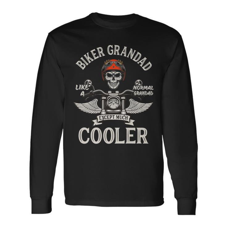 Biker Grandpa Motorbike Grandad Biker Grandad Long Sleeve T-Shirt T-Shirt