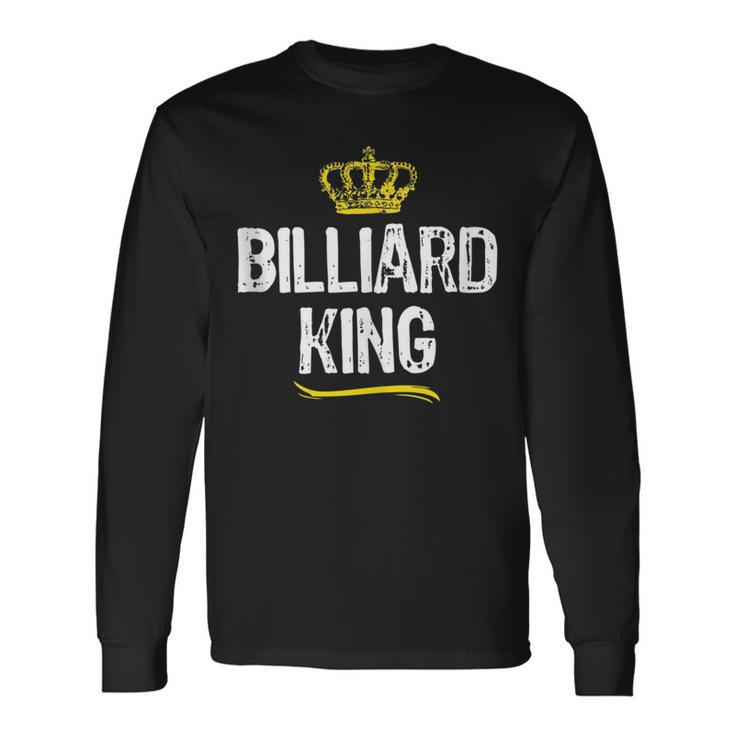 Billiard King Boys Pool Player Cool King Long Sleeve T-Shirt T-Shirt