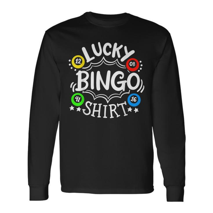 Bingo Lucky Bingo Long Sleeve T-Shirt Gifts ideas