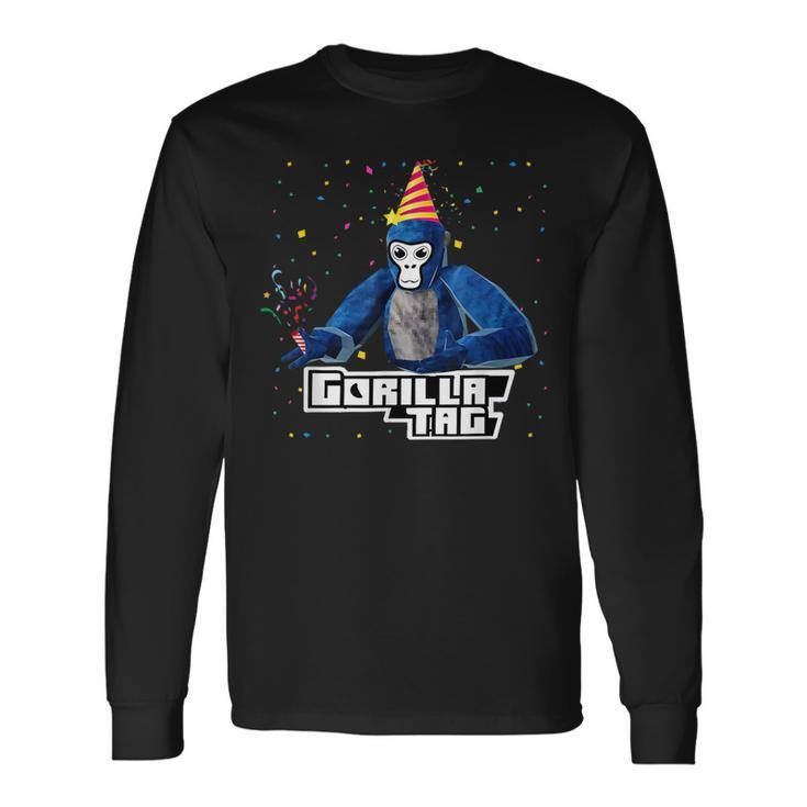 Birthday Boy Gorilla Tag Gorilla Tag Merch Monke Long Sleeve T-Shirt