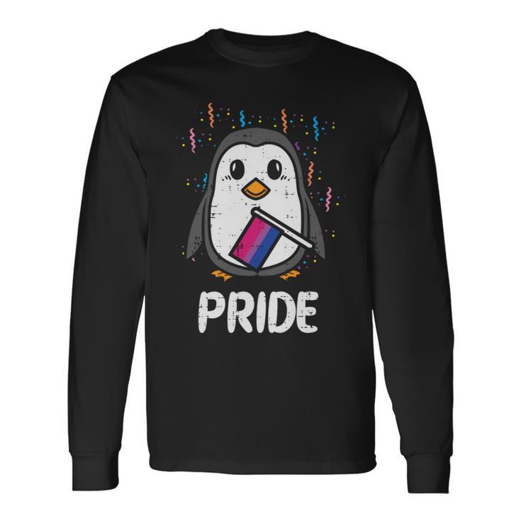 Bisexual Flag Penguin Lgbt Bi Pride Stuff Animal Long Sleeve T-Shirt T-Shirt