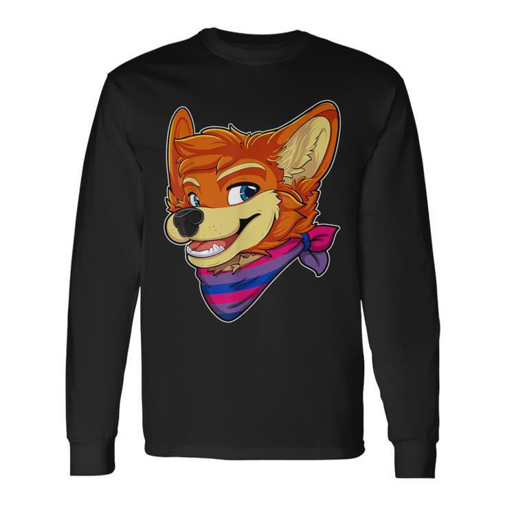 Bisexual Fursona Furry Fox Gay Rights Pride Week Long Sleeve T-Shirt
