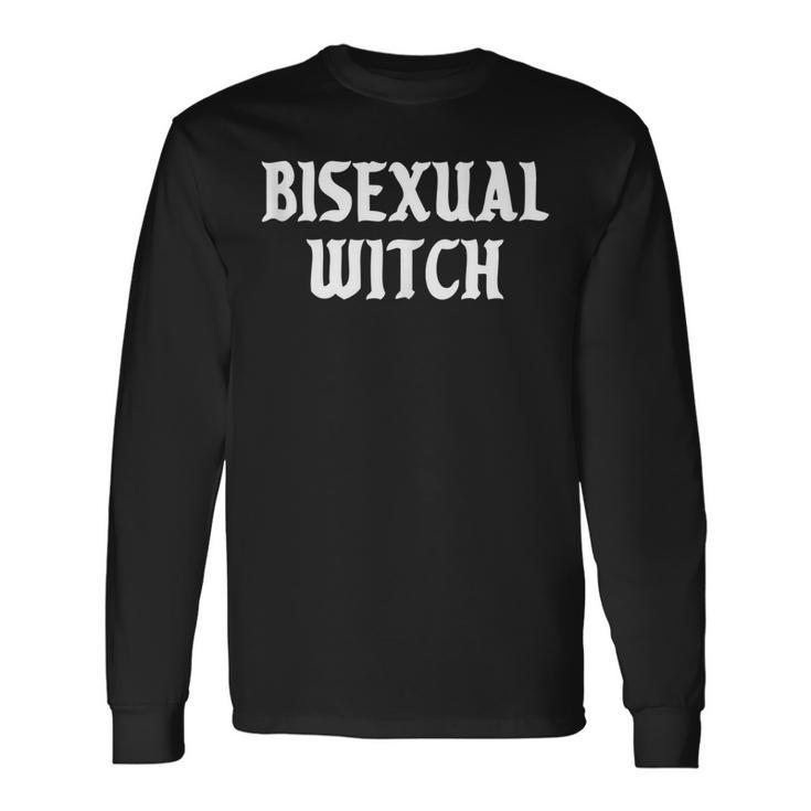 Bisexual Witch Lgbtq Bi Pride Halloween Long Sleeve T-Shirt T-Shirt