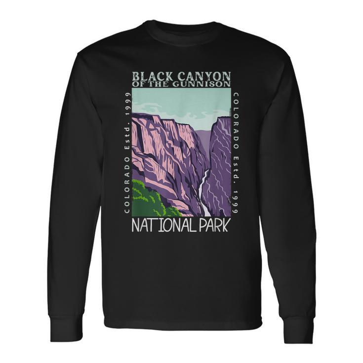 Black Canyon Of The Gunnison National Park Colorado Vintage Long Sleeve T-Shirt