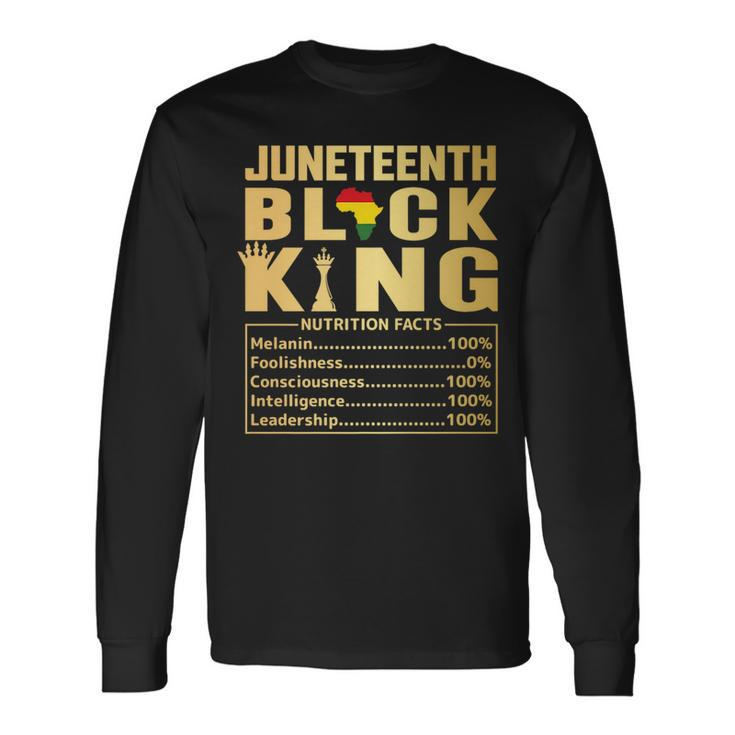 Black King Junenth 1865 Independence Day Black Pride Long Sleeve T-Shirt T-Shirt