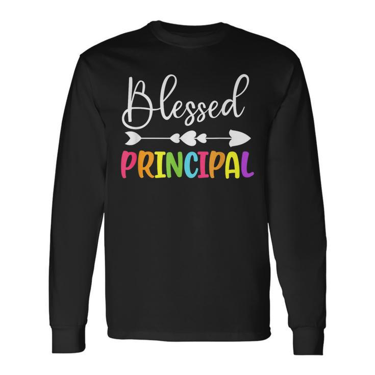 Blessed Principal Back To School Principal Appreciation Long Sleeve T-Shirt