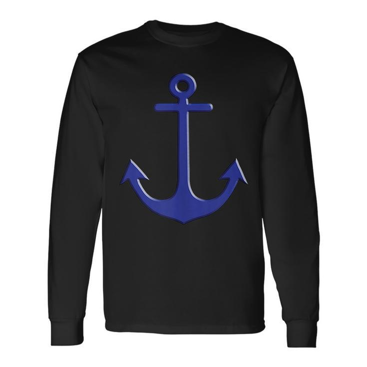 Blue Anchor Nautical Adventures Maritime Long Sleeve T-Shirt T-Shirt