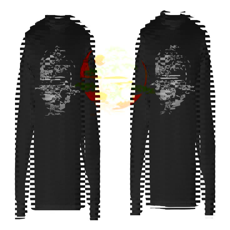 Bonsai Tree Japanese Buddhist Zen Long Sleeve T-Shirt