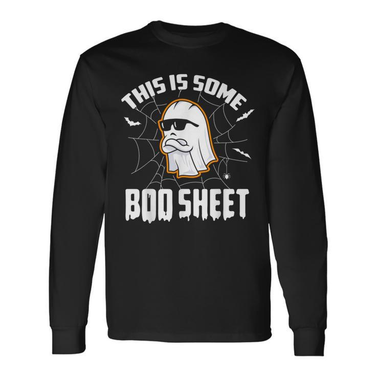 This Is Some Boo Sheet Halloween Ghost Costume Long Sleeve T-Shirt