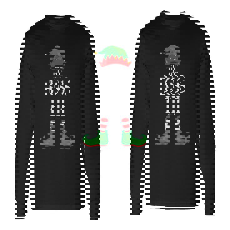 Boss Elf Matching Group Xmas Family Christmas Long Sleeve T-Shirt Gifts ideas Boss Elf Matching Group Xmas Family Christmas Long Sleeve T-Shirt Gifts ideas