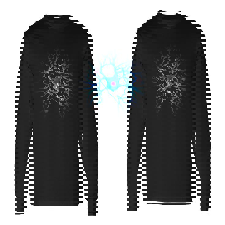 Brain Neuron Fancy Blue Nerve Neurology Neuroscience Long Sleeve T-Shirt